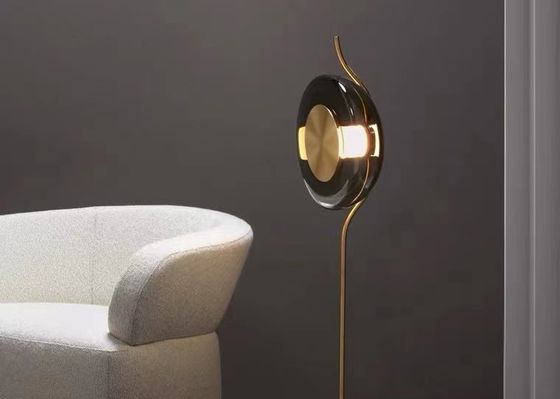 New Designed Cafe Project High Metal Marble Base Reading Room Floor Lamp