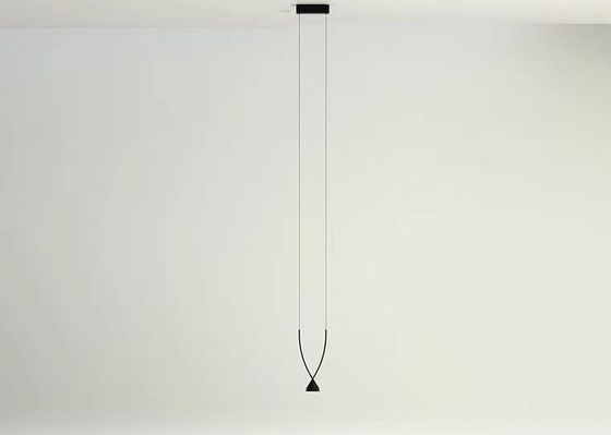 Modern Indoor Dining Room Black Chandelier Restaurant Showroom Ceiling LED Pendant Light