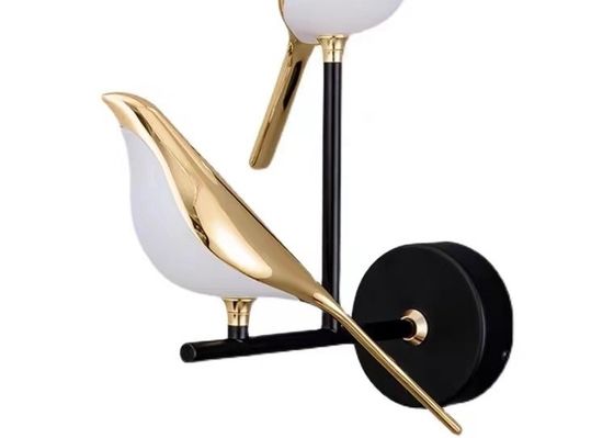 Sea Shipping Gold Dimmable Bird Wall Mounted Lamps For Bedroom Modern Wall Lamp