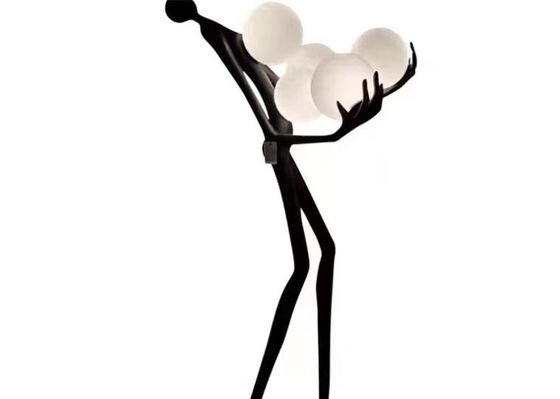 Modern Human Body Sculpture Model Room Sales Office Art Decoration Lamp Hotel Hall Decoration Floor Lamp