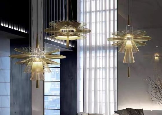 Modern Indoor Dining Room Black Restaurant Showroom Ceiling LED Pendant Light