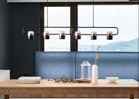 Led Modern Electroplated Golden Decorative Chandelier Copper Pendant Lamp