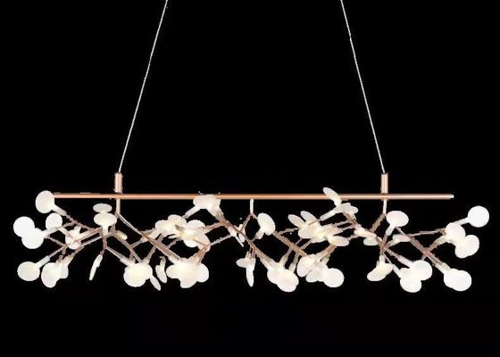 Modern Restaurant  Pendant Lamp Bedroom Lighting Suspension Tree Branch Led Hanging Lamp Firefly Chandelier