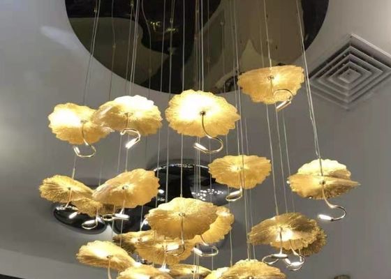 Zhongshan Supplier Big Gold and Silver  Interior Living Room Decorative Lighting Chandelier