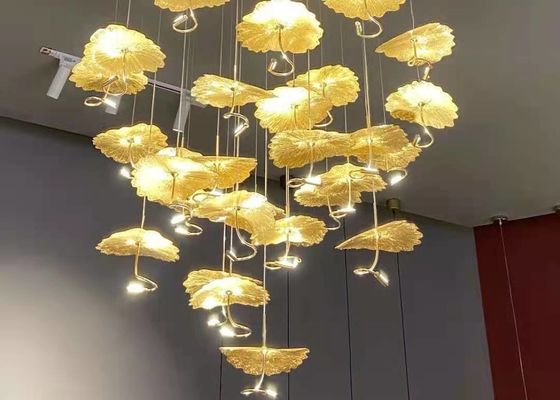 Zhongshan Supplier Big Gold and Silver  Interior Living Room Decorative Lighting Chandelier