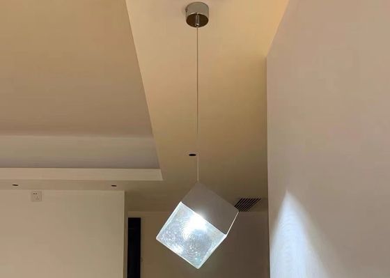 Zhongshan Supplier Big Gold and Silver Square Shade Interior Living Room Decorative Lighting Chandelier