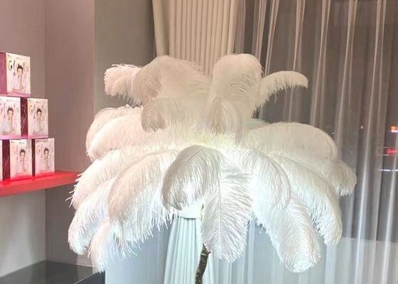Colorful Light Luxury  Floor Lamp Hotel Villa Feather Bedroom  Standing Lamp Home Decor