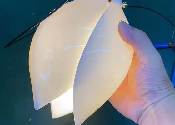 Ceramic Porcelain White Flower Decorative Chandelier Wedding Pendant Lamp For Hotel