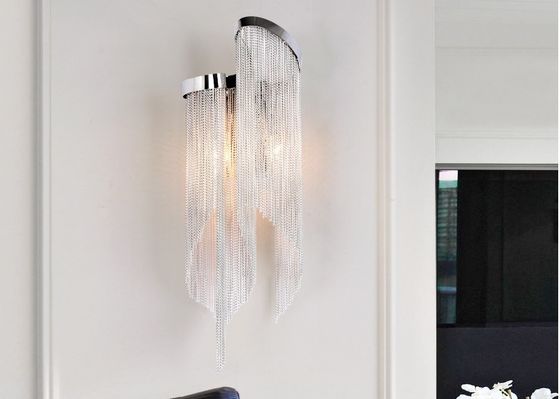 Creative Luxury Aluminum Chain led Ceiling Pendant Lights Modern Chandeliers