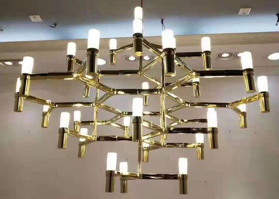 Large  LED Chandelier Luxury Living Room Hanging Light