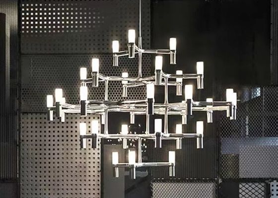 Large  LED Chandelier Luxury Living Room Hanging Light