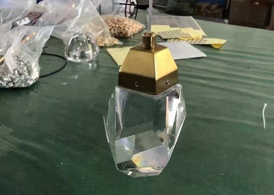 Large Crystal LED Chandelier Luxury K9 Diamond Crystal Hanging Light Living Room Pendant Lamp