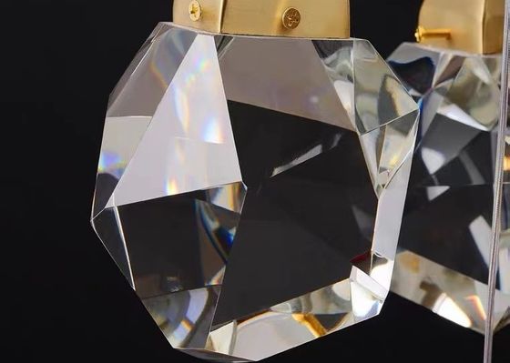 Large Crystal LED Chandelier Luxury K9 Diamond Crystal Hanging Light Living Room Pendant Lamp