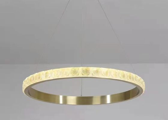 Decorative Lamp Led Chandelier Chrome Round Ring Lighting Large Modern Crystal Chandelier