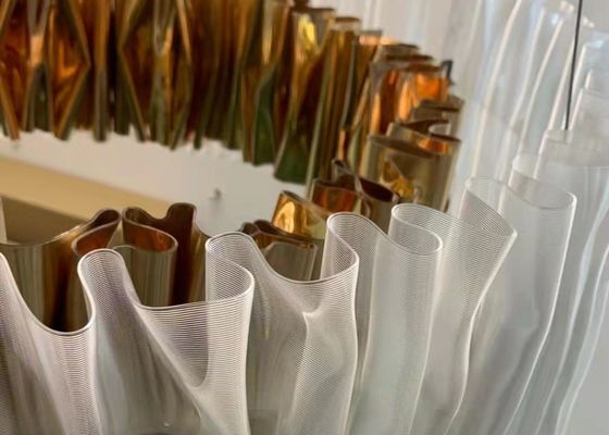 LED Acrylic Circle Gold Pendant Lamp Hanging Ceiling Lamp Home Decorative Light