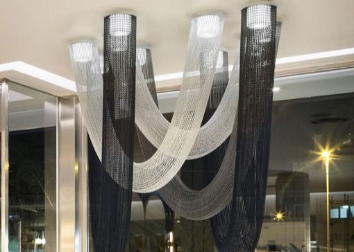 LED  Black Coffee Office Decoration Indoor Living Room Led Ceiling Lamp Fixtures