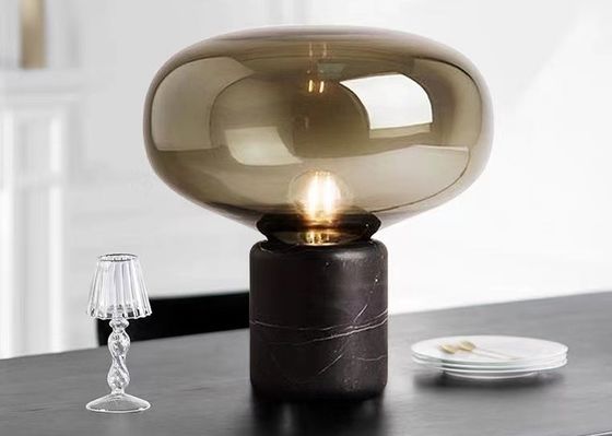 Bedside Manufacturers Table Lamp Restaurant Nordic Smoky Glass Balls Table Lamp