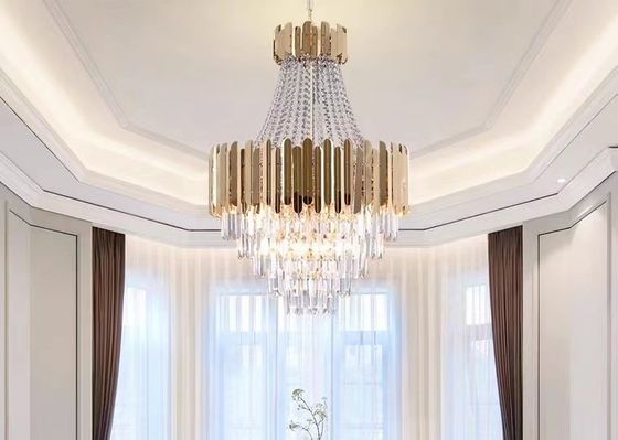 Hight Quality Large European Gold Traditional  Crystal Chandelier For Hotel Project