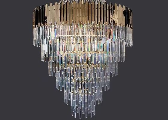 Hight Quality Large European Gold Traditional  Crystal Chandelier For Hotel Project