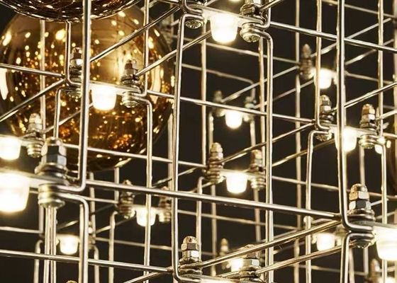 Modern wedding luxury hanging ball light with crystal chandelier