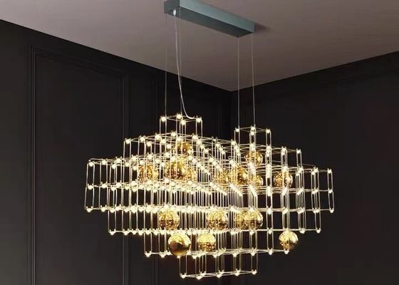 Modern wedding luxury hanging ball light with crystal chandelier