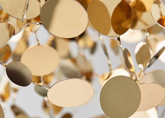 Modern Hotel Project Customized Decorative High Ceiling Luxury Stainless Steel Ceiling Lamp