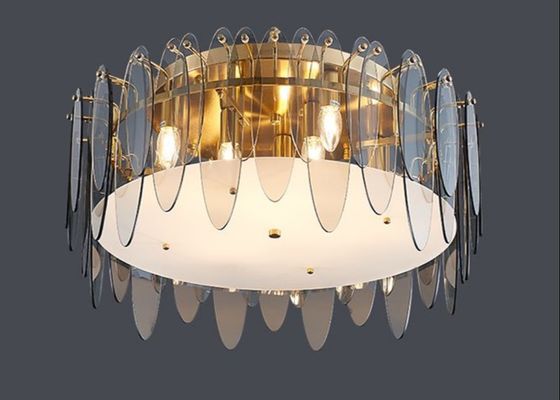Factory Price Modern Colorful Big Glass Led Ceiling Lamp For Home