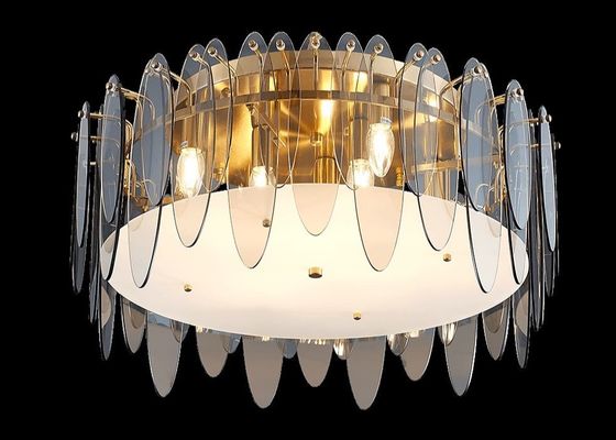 Factory Price Modern Colorful Big Glass Led Ceiling Lamp For Home