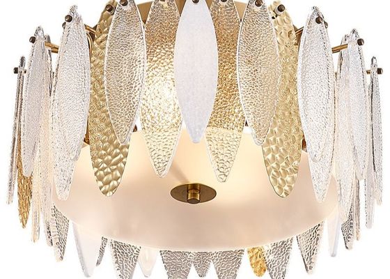 Factory Price Modern Colorful Big Glass Led Ceiling Lamp For Home