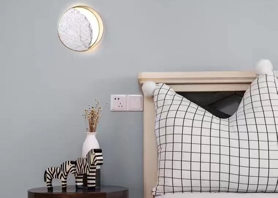 Luxury Design Indoor Decoration Living Room Staircase Modern LED Marble Wall Lamp