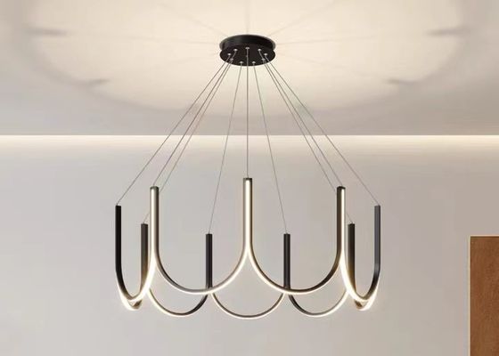 Aluminum Ring Modern Chandelier Golden Hot Sale Led Hang Lamp Pendant Lamp Lighting Fixture Modern