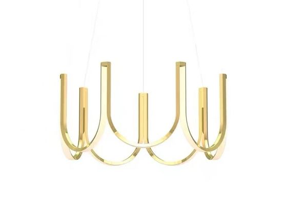 Aluminum Ring Modern Chandelier Golden Hot Sale Led Hang Lamp Pendant Lamp Lighting Fixture Modern