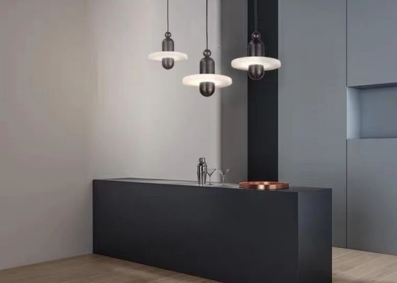 White Marble Led Pendant Lamp For Living Room Contemporary Led Pendant Lights