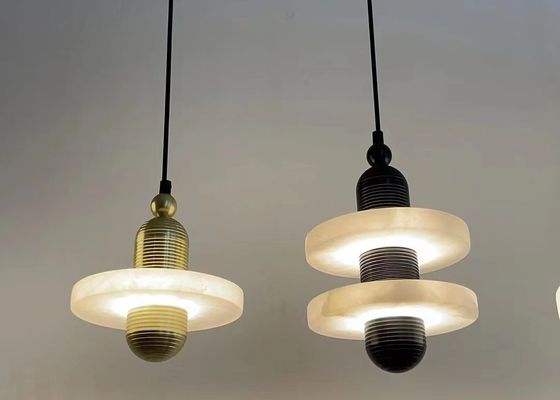 White Marble Led Pendant Lamp For Living Room Contemporary Led Pendant Lights