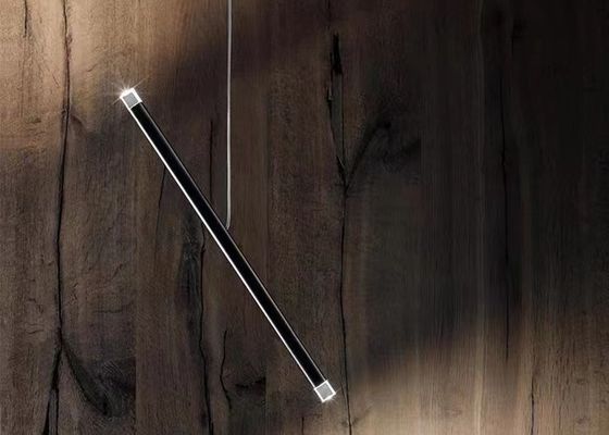 Black Tube Led Pendant Lamp For Living Room Contemporary Led Pendant Lights