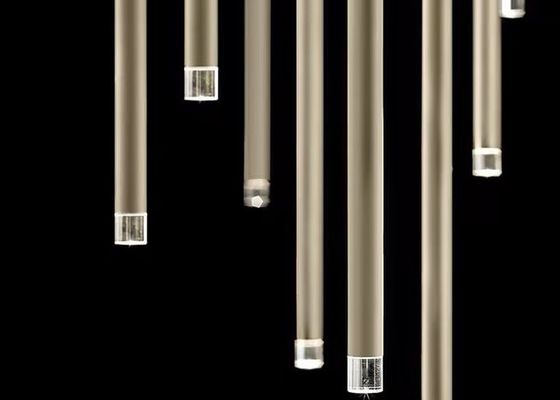 Black Tube Led Pendant Lamp For Living Room Contemporary Led Pendant Lights