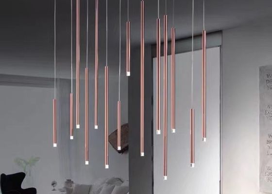 Black Tube Led Pendant Lamp For Living Room Contemporary Led Pendant Lights