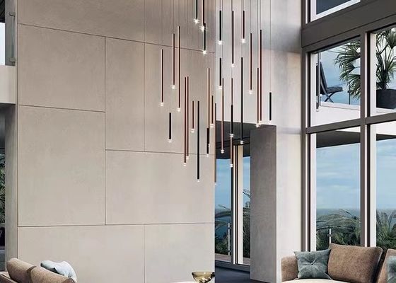 Black Tube Led Pendant Lamp For Living Room Contemporary Led Pendant Lights