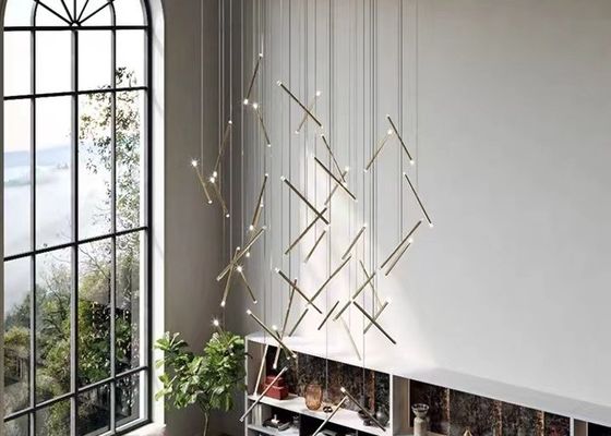 Black Tube Led Pendant Lamp For Living Room Contemporary Led Pendant Lights