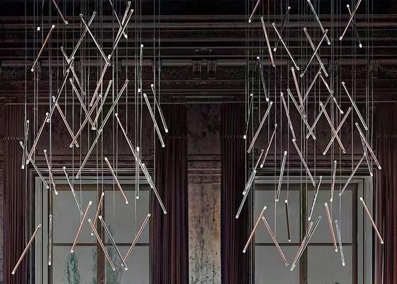 Black Tube Led Pendant Lamp For Living Room Contemporary Led Pendant Lights