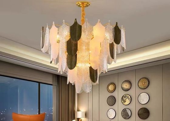 Modern Hotel Lighting Dining Room Luxury Glass Chandeliers Crystal Pendant Lamp Led For Home Decor Weding Lighting