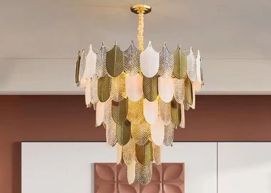 Modern Hotel Lighting Dining Room Luxury Glass Chandeliers Crystal Pendant Lamp Led For Home Decor Weding Lighting