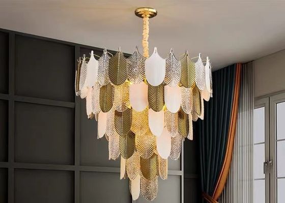 Modern Hotel Lighting Dining Room Luxury Glass Chandeliers Crystal Pendant Lamp Led For Home Decor Weding Lighting