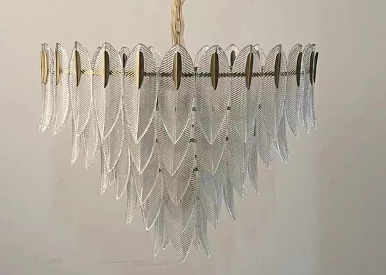 Modern Hotel Lighting Dining Room Luxury Glass Chandeliers Crystal Pendant Lamp Led For Home Decor Weding Lighting