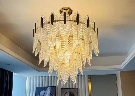 Modern Hotel Lighting Dining Room Luxury Glass Chandeliers Crystal Pendant Lamp Led For Home Decor Weding Lighting