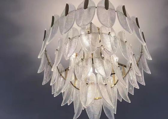 Modern Hotel Lighting Dining Room Luxury Glass Chandeliers Crystal Pendant Lamp Led For Home Decor Weding Lighting
