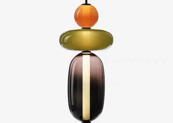 Personality Led Pendant Chandelier Light Glass Ceiling Kitchen Lights