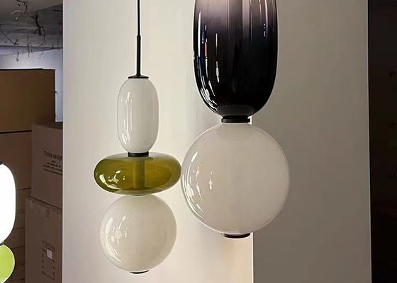 Personality Led Pendant Chandelier Light Glass Ceiling Kitchen Lights