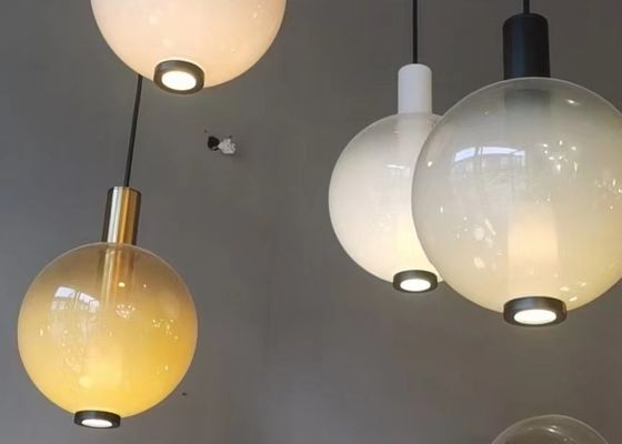 Modern Designer Lamp Decorative Indoor Glass Ball Suspension Light Pendant Lamp