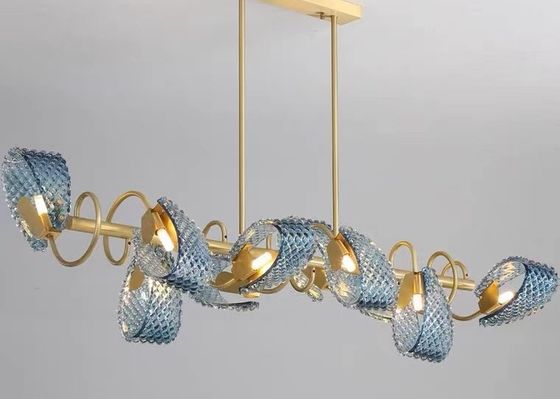Luxury Hanging Fixture Firework Pendant Lights Led Lighting Modern Flower Glass Chandeliers And Lamps